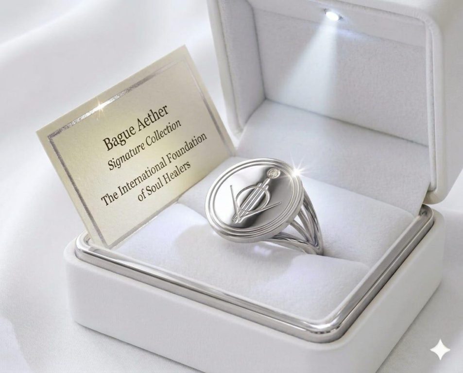 La Bague de la Fondation - Collection Signature Æther - Or blanc pur