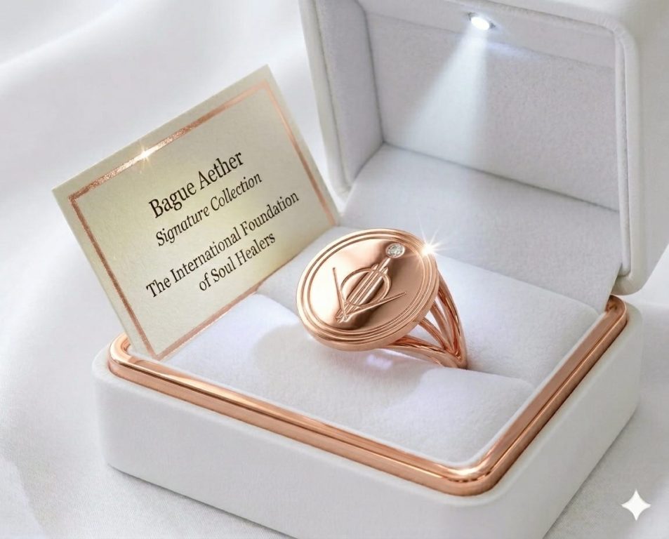 La Bague de la Fondation - Collection Signature Æther - Or rose pur