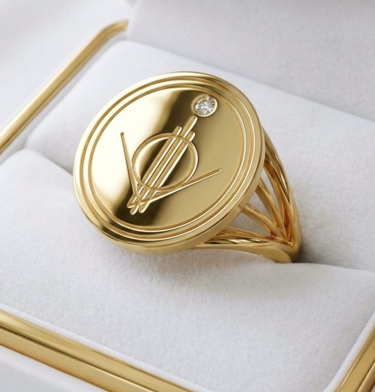 La Bague de la Fondation - Æther – Plaquée Or Jaune