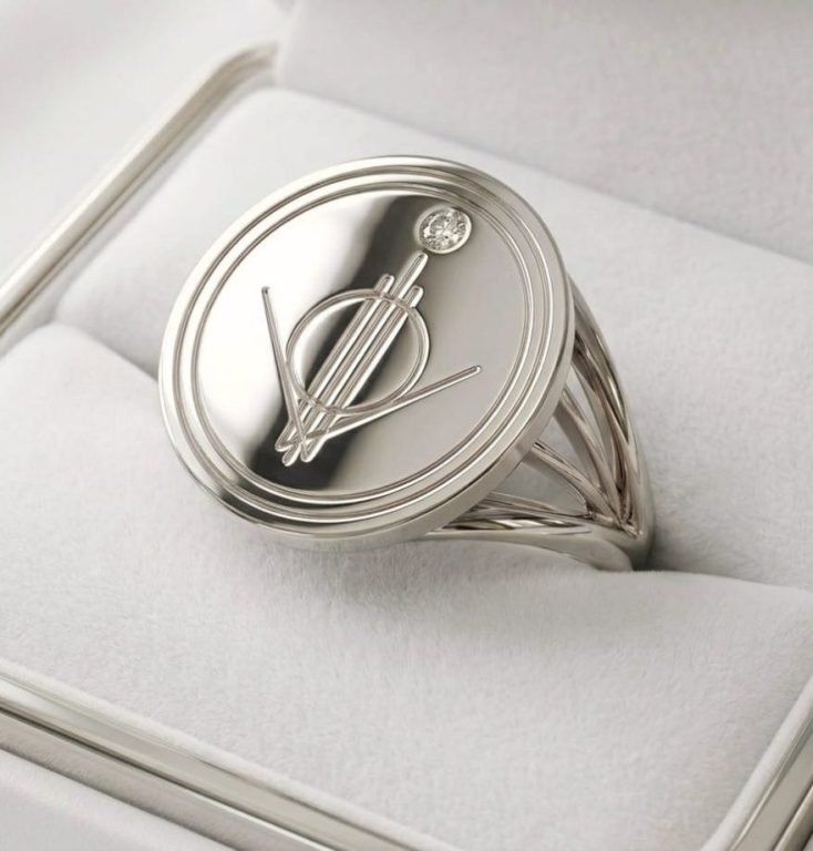 La Bague de la Fondation - Æther – Plaquée Or Blanc